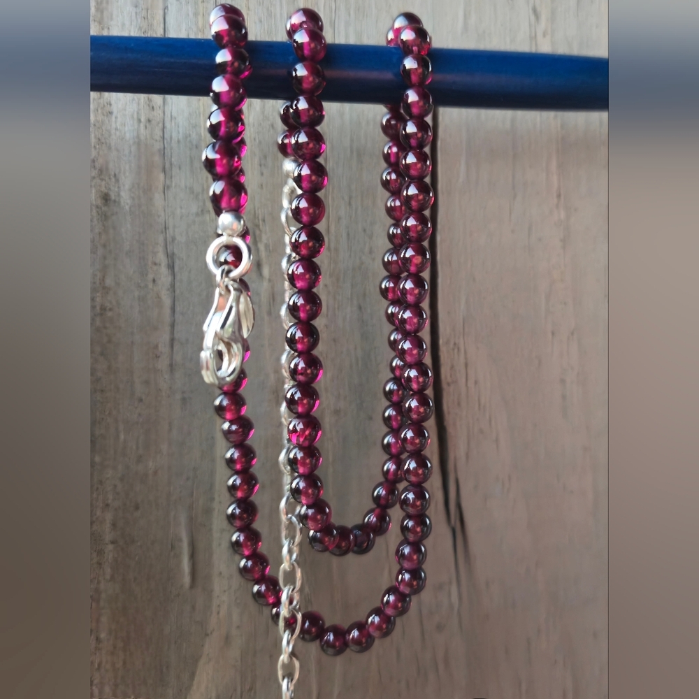 Nicky Butler Mozambique Garnet NB Designer Bead Necklace 925 Sterling Silver NWT